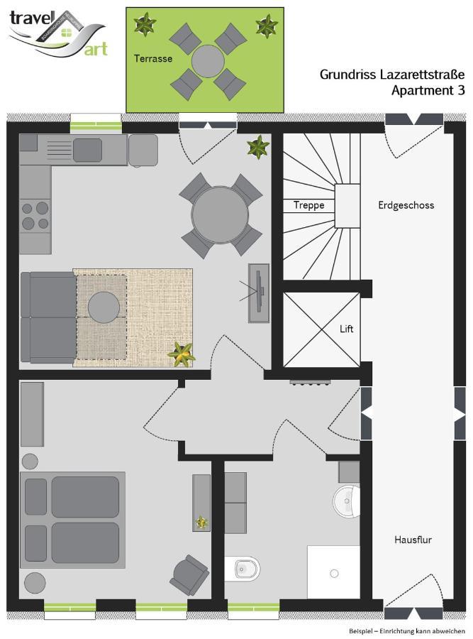 Travel Art Boardinghouse Apart otel Neuruppin Dış mekan fotoğraf